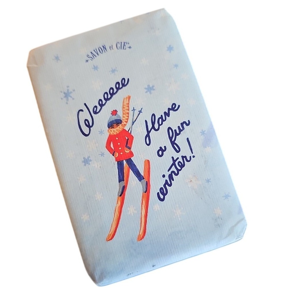 NEW Savon et Cie Peppermint Quad Milled Soap Have a Fun Winter - 7 oz France